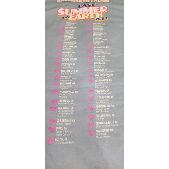 Bare Naked Ladies Last Summer On Earth 2023 Med New Blue - Picture 3 of 4